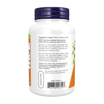 Spirulina 500 mg - 120 vcaps