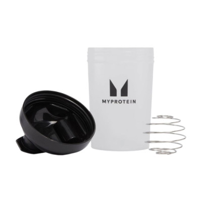 Шейкер, Plastic Shaker - 600ml Clear Black