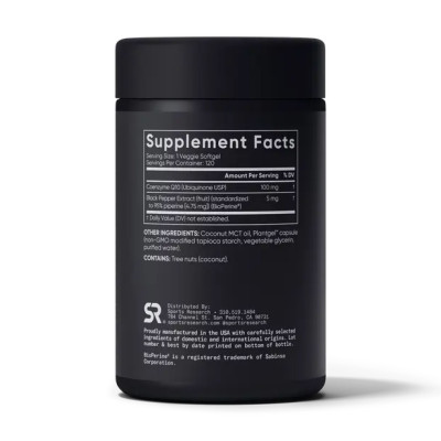 Коензим Q10, CoQ10 100mg - 120 veg softgels