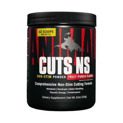 Жироспалювач без стимуляторів, Animal Cuts NS Powder - 226g Blueberry Lemonade Жироспалювач без стимуляторів, Animal Cuts NS Powder - 226g Blueberry Lemonade