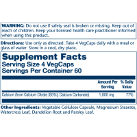 Кальцій Цитрат, Calcium Citrate 1000mg - 240 vcaps
