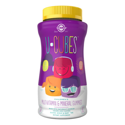Мультивітаміни та мінерали для дітей, U-Cubes™ Children's Multi-Vitamin & Mineral - 120 Gummies Мультивітаміни та мінерали для дітей, U-Cubes™ Children's Multi-Vitamin & Mineral - 120 Gummies