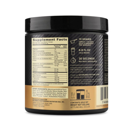 Передтренувальний комплекс, Gold Standard Pre Workout - 300g Watermelon Candy