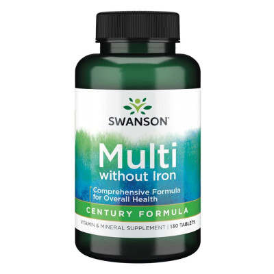 Мультивітаміни без заліза, Multi whith out Iron Century Formula - 130tabs Мультивітаміни без заліза, Multi whith out Iron Century Formula - 130tabs