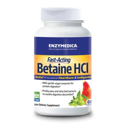 Бетаїн, Betaine HCI 600mg - 60 caps
