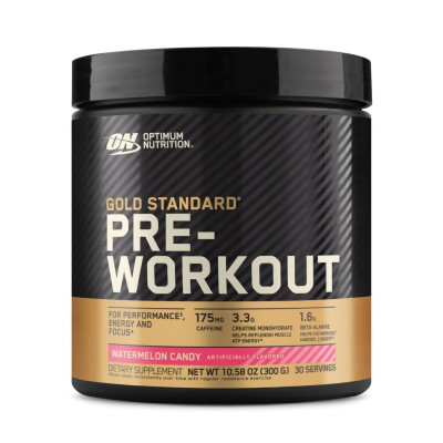 Передтренувальний комплекс, Gold Standard Pre Workout - 300g Watermelon Candy