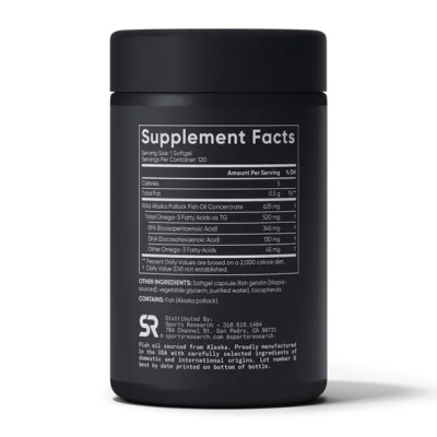 Omega-3 Fish Oil Alaska 625mg - 120 softgels