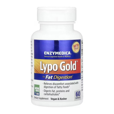 Ферменти для перетравлення жирів, Lypo Gold - 60 caps