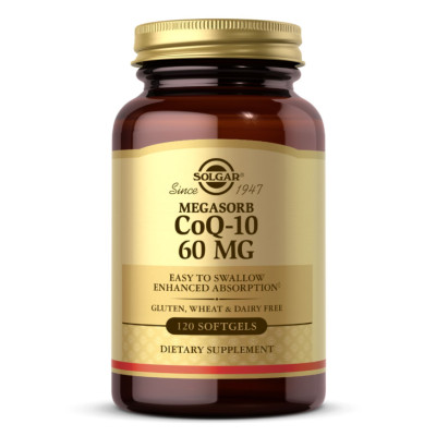 Коензим Q10, Megasorb CoQ-10 60mg - 120 softgels