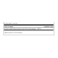Гриб Рейші, Reishi Mushroom Extract Standardized 500mg - 90 caps