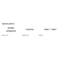 Вітамін Д3, Vitamin D3 4000iu - 100 caps