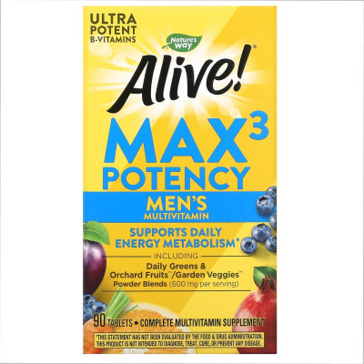 Мультивітаміни для чоловіків, Max3 Men's - 90 tabs Мультивітаміни для чоловіків, Max3 Men's - 90 tabs