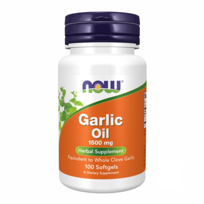 Часникова олія, Garlic Oil 1500mg - 100 софтгелей