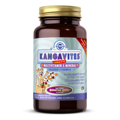 Мультивітаміни та мінерали для дітей, Kangavites® Multivitamin & Mineral - 120 tabs Bouncin' Berry