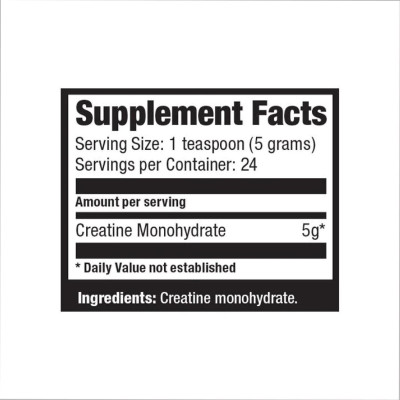 Креатин Моногідрат, Creatine Monohydrate - 120g