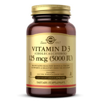 Вітамін Д3, Vitamin D3 (Cholecalciferol) 125 mcg (5,000 IU) - 120 vcaps