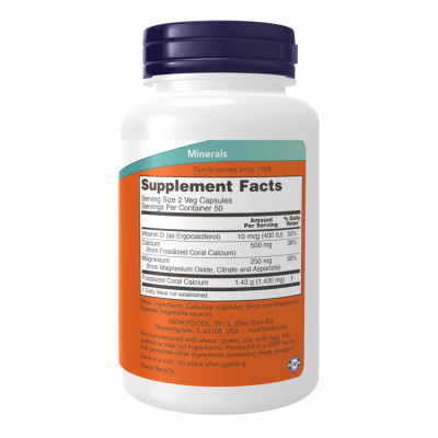 Coral Calcium Plus Mag, D - 100 vcaps