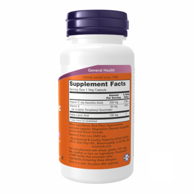 Альфа-ліпоєва кислота, Alpha Lipoic Acid 100mg - 60vcaps