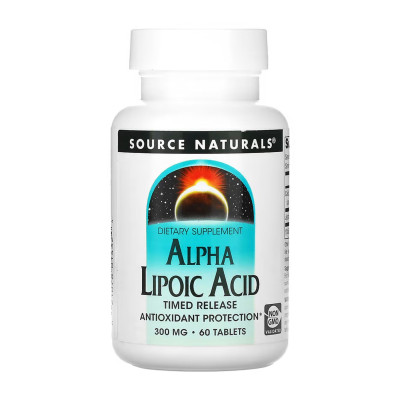 Альфа-ліпоєва кислота, Alpha Lipoic Acid 300mg - 60 tabs