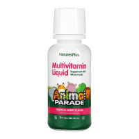 Дитячі мультивітаміни, Animal Parade Multivitamin Liquid - 236.56 ml Tropical Berry