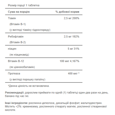 Б-комплекс, B-Complex B-12 - 90tabs
