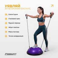 Балансувальна платформа EasyFit BOSU 60 см Фіолетовий