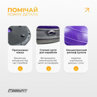 Балансувальна платформа EasyFit BOSU 60 см Фіолетовий