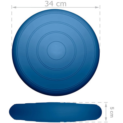 Балансувальна масажна подушка гладка EasyFit Balance Cushion Темно-синій Балансувальна масажна подушка гладка EasyFit Balance Cushion Темно-синій