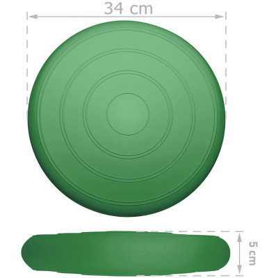 Балансувальна масажна подушка гладка EasyFit Balance Cushion Темно-зелений Балансувальна масажна подушка гладка EasyFit Balance Cushion Темно-зелений