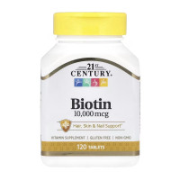 Біотин, Biotin 10,000 mcg - 120 tabs