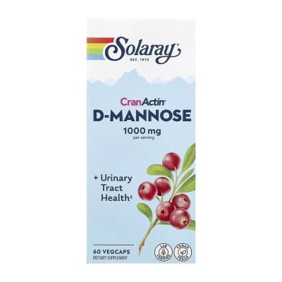 Д- манноза, CranActin D-Mannose 1000mg - 60 vcaps