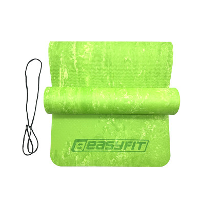 Килимок для йоги та фітнеса EasyFit PER Premium Mat 8 мм Салатовий
