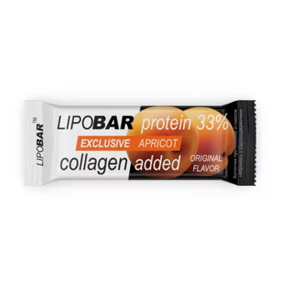 Протеїновий батончик, Lipobar Exclusive - 50g Apricot