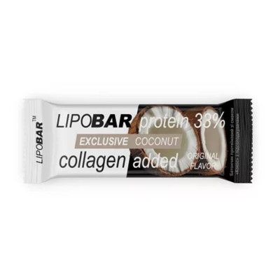 Протеїновий батончик, Lipobar Exclusive - 50g Coconut