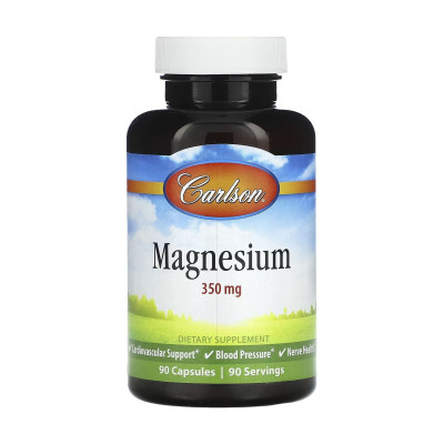 Магній, Magnesium 350mg - 90 caps