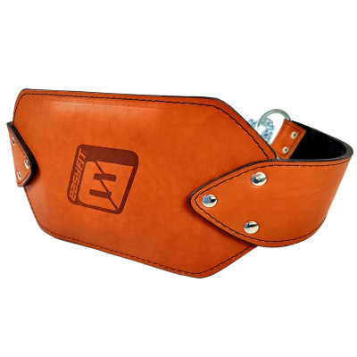 Пояс для обтяжень EasyFit (шкіра) до 200 кг коричневий