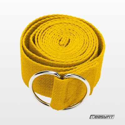 Ремінь для йоги EasyFit жовтий