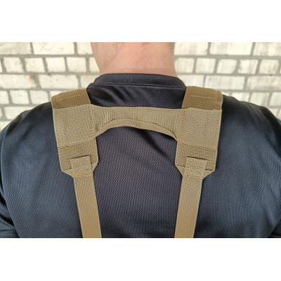 Тактичний пояс розвантажувальний РПС з кріпленнім MOLLE та плечовими лямками піксель ЗСУ MM-14 без підсумків