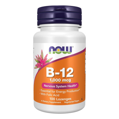 Вітамін B-12, Vitamin B-12 - 100lozengels Вітамін B-12, Vitamin B-12 - 100lozengels
