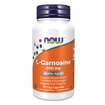 L-карнозин, Carnosine 500mg - 50 vcaps