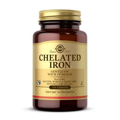 Залізо (Хелат), Chelated Iron - 100 tabs