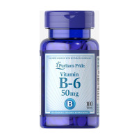 Вітамін В-6, Vitamin B-6 (Pyridoxine Hydrochloride) 50 mg - 100 tabs