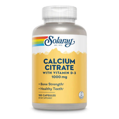 Кальцій цитрат, Calcium Citrate w/Vit D-3 1000mg - 180 caps
