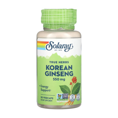 Корейський женьшень, Korean Ginseng Root 550mg - 50 vcaps