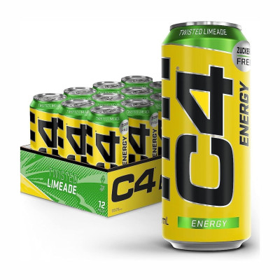 Енергетичний напій, C4 - 500 ml х 12 шт Twisted limeade