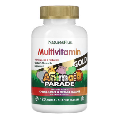 Дитячі мультивітаміни, Gold Assorted Chewable - 120 tabs