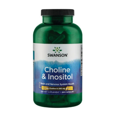 Холін та Інозитол, Choline Inos 250mg - 250caps Холін та Інозитол, Choline Inos 250mg - 250caps