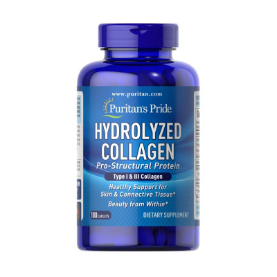 Гідролізований Колаген, Hydrolyzed Collagen 1000 mg - 180 caps