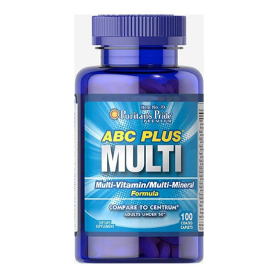 Мультивітамінна та мультимінеральна формула, ABC Plus Multivitamin and Multi-Mineral Formula - 100 Caplets