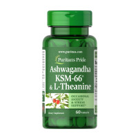 Ашваганда та L-теанін, Ashwagandha KSM-66® & L-Theanine - 60 tabs